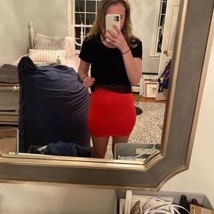 WetSeal Orange/Pink Skirt